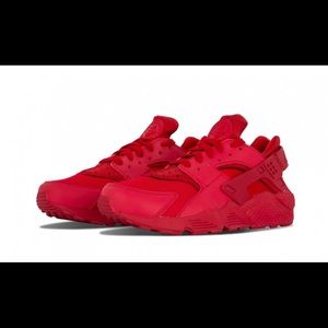 All Red Huaraches!!! Nike sneakers